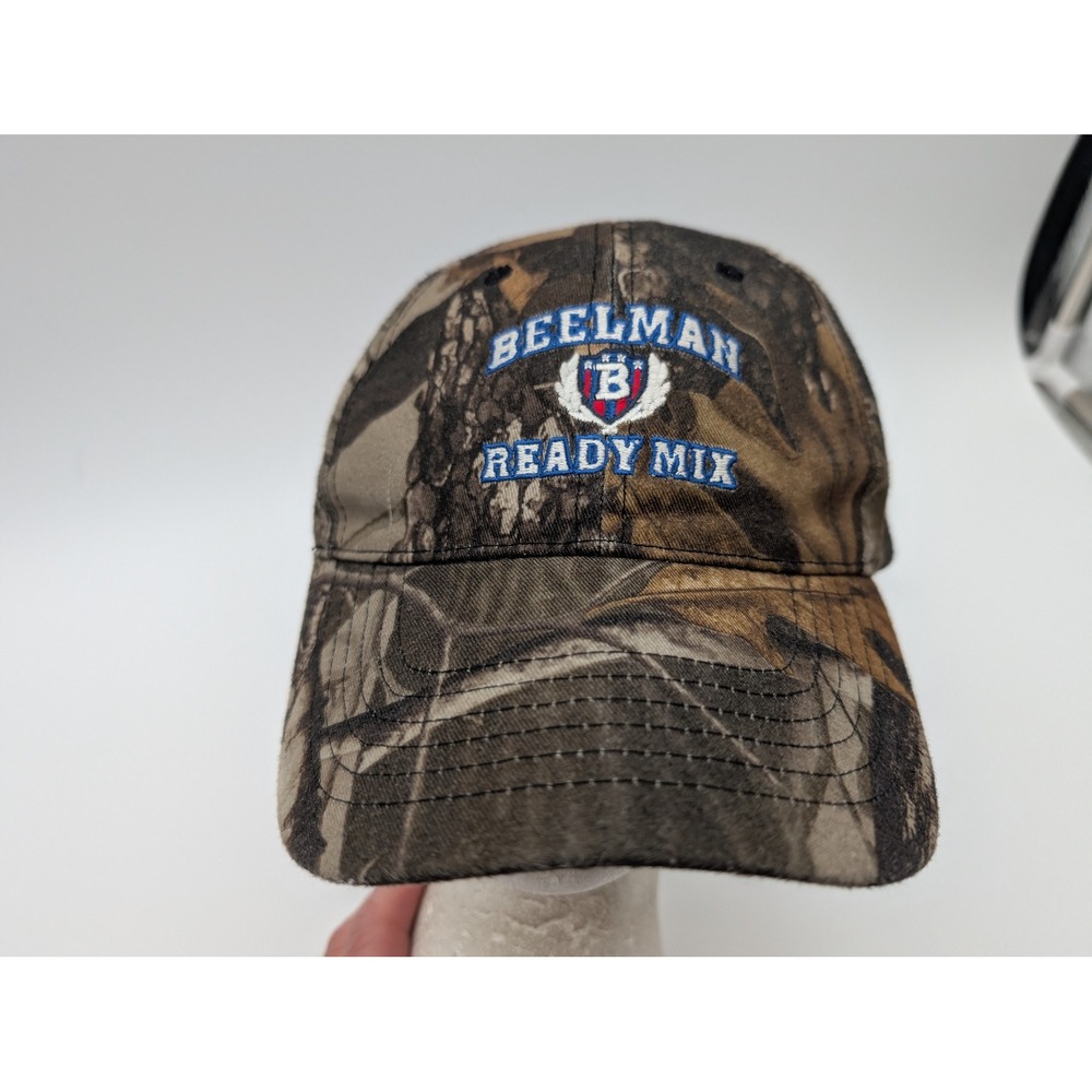 Beelman Ready Mix Camo Baseball Hat Adjustable Camouflage Promotional Cap